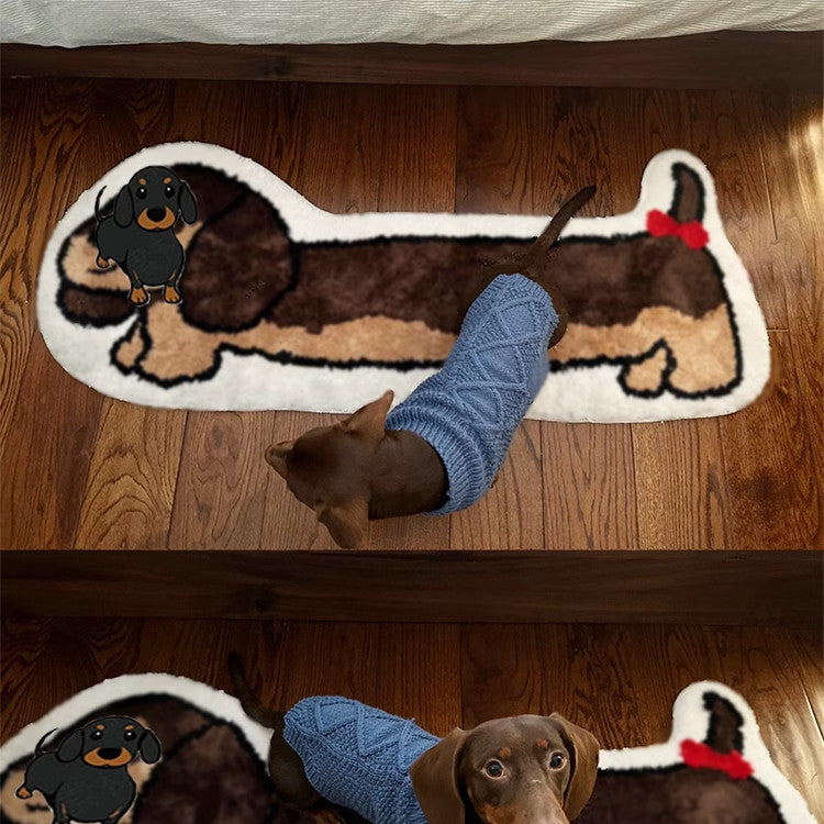 Dachshund Dog Bedroom Floor Mat