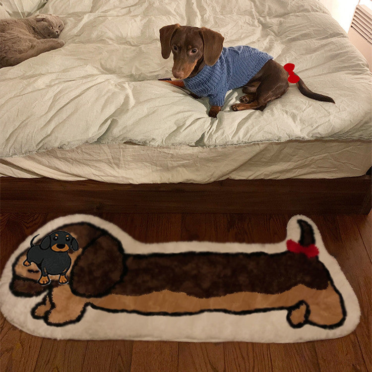 Dachshund Dog Bedroom Floor Mat