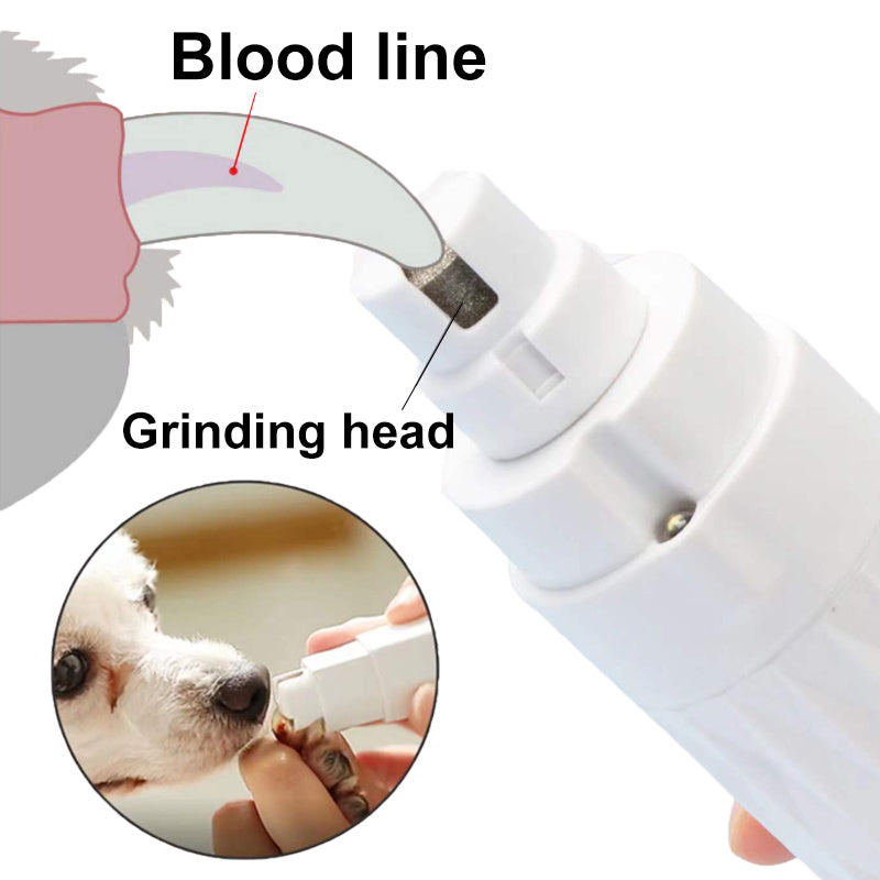 Electric Pet Nail Polisher With Light For Dog And Cat Cleaning Pet Products