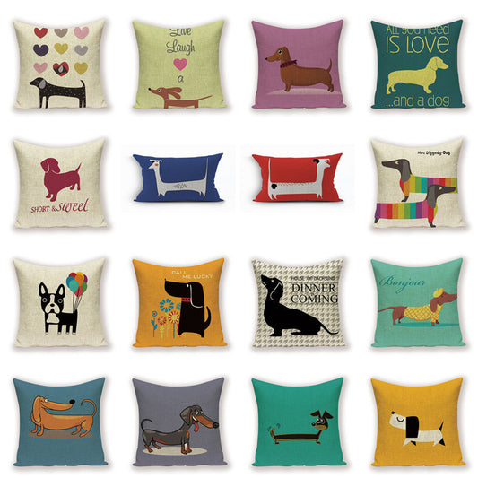 Dachshund Cushion Cover Sausage