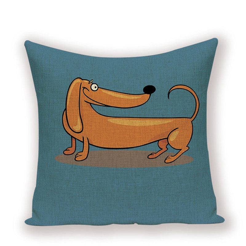 Dachshund Cushion Cover Sausage