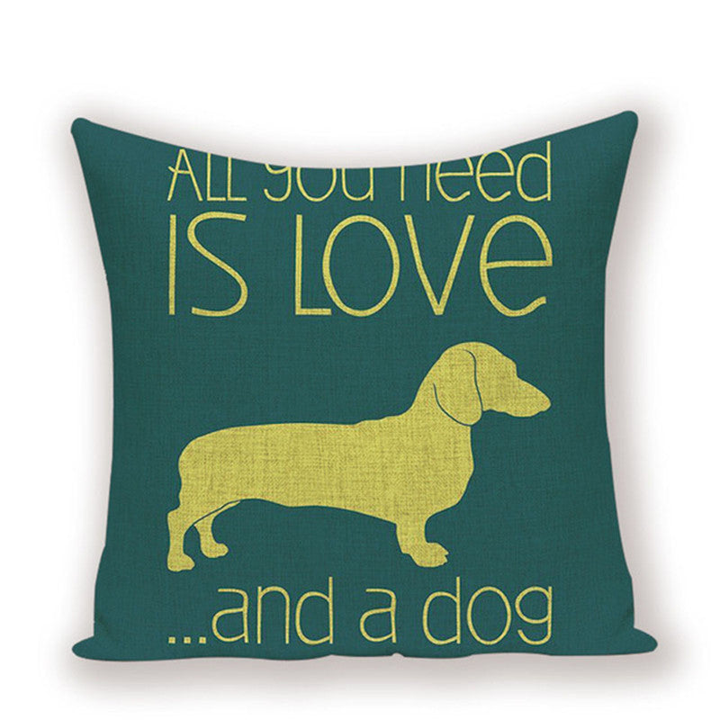 Dachshund Cushion Cover Sausage