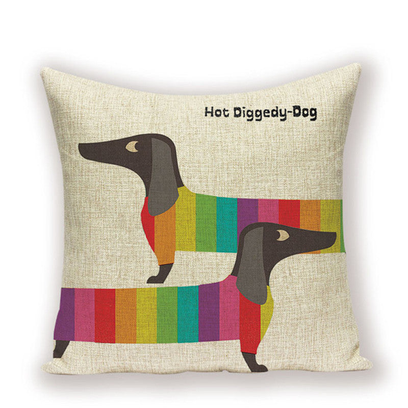 Dachshund Cushion Cover Sausage