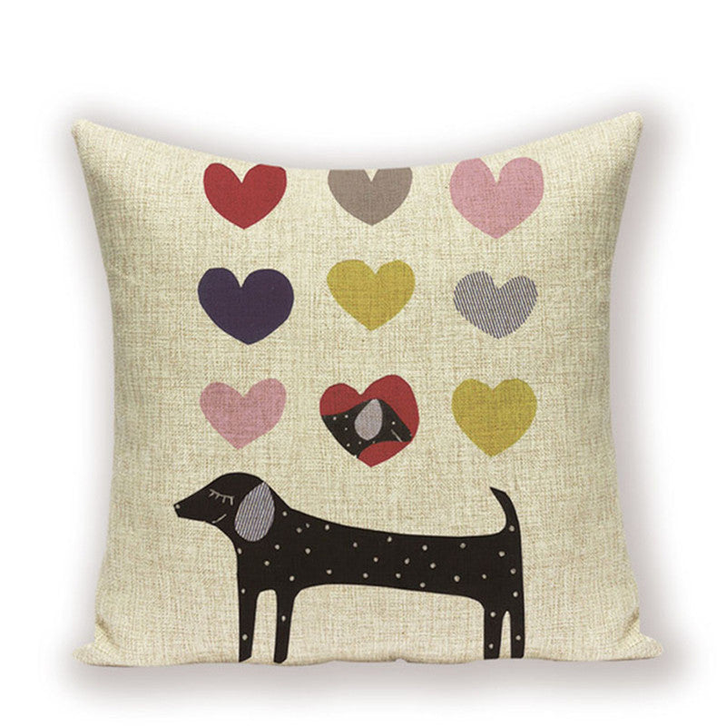 Dachshund Cushion Cover Sausage