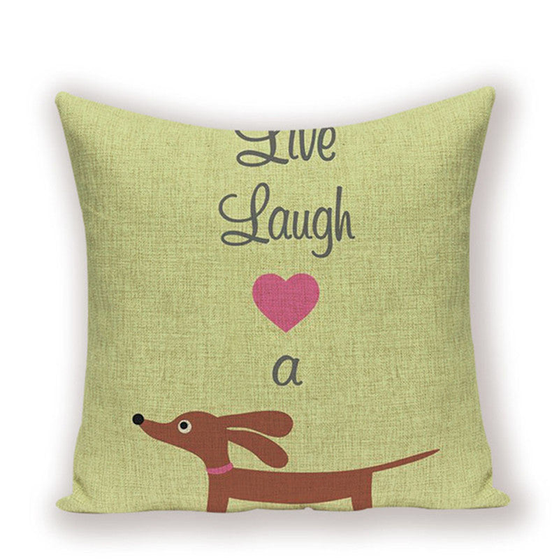 Dachshund Cushion Cover Sausage