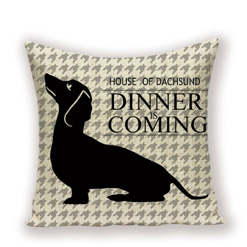 Dachshund Cushion Cover Sausage