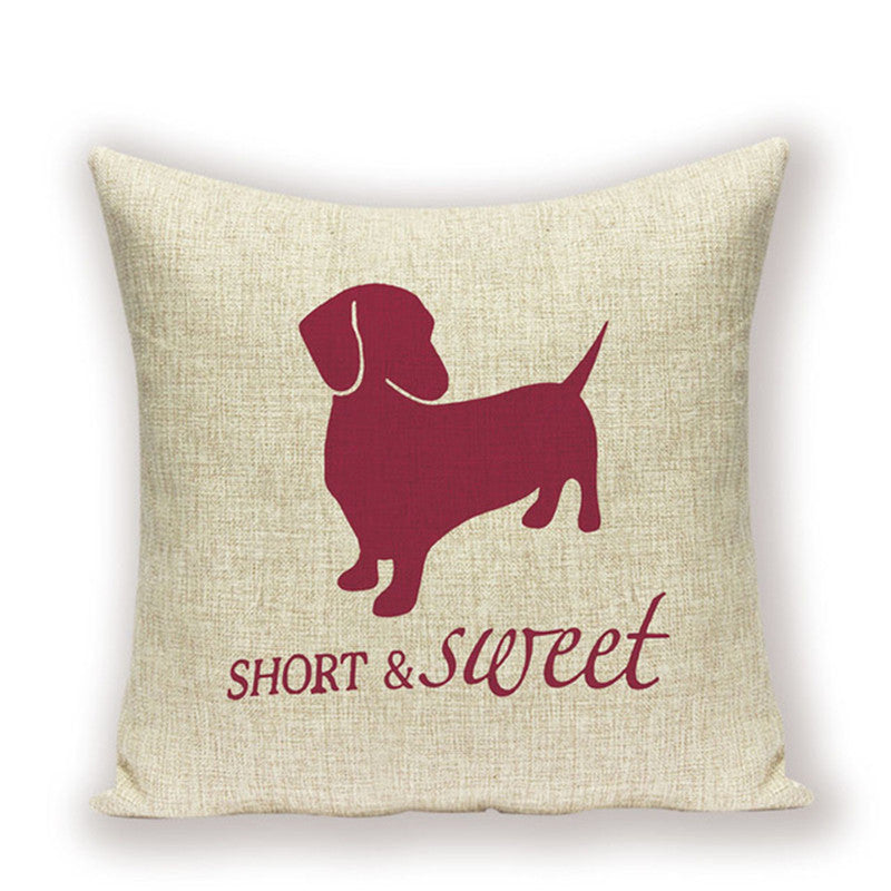 Dachshund Cushion Cover Sausage