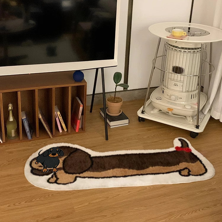 Dachshund Dog Bedroom Floor Mat